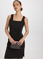 Jeweled Button Detail Dress