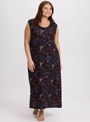 Robe de nuit à motif Paris