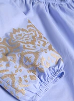 Embroidered Off-Shoulder Blouse