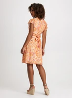 Floral Dress with Back Bow