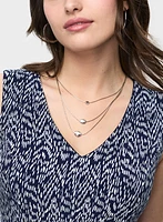 Abstract Motif Jersey Day Dress