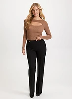 Sofia Pull-On Straight-Leg Pants - Tall