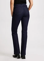 Flared Pintuck Jeans