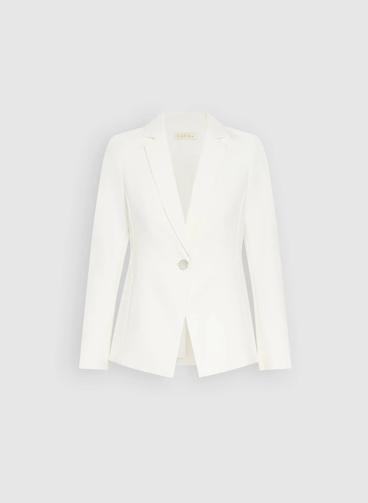 Blazer à bouton unique