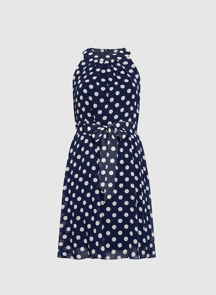 Robe à pois en chiffon