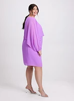 Robe à effet cape orné