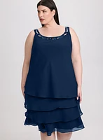 Ensemble à veste et robe en chiffon