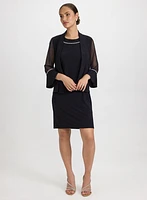 Ensemble à robe et veste pierres