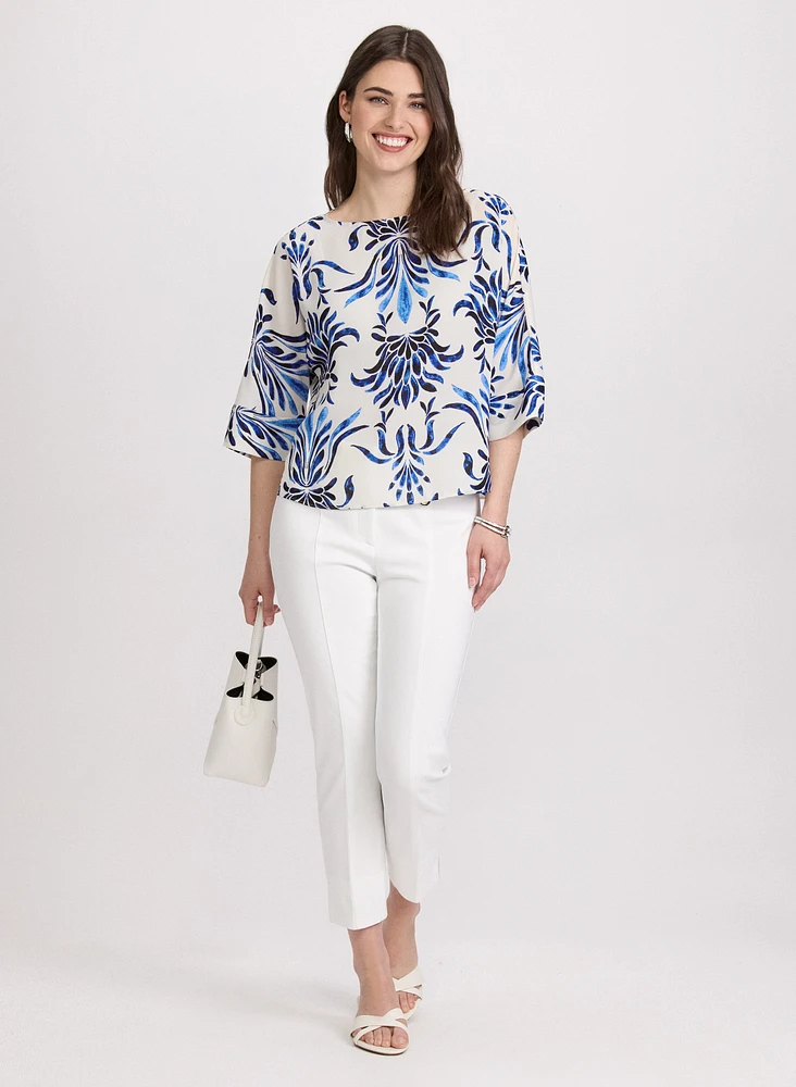 Baroque Print Blouse