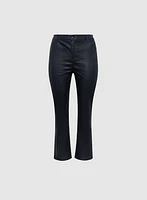 Coated Slim Leg Jeans