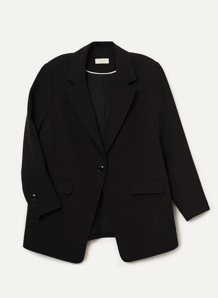 Notched Collar Blazer