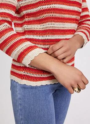 Stripe Knit Sweater