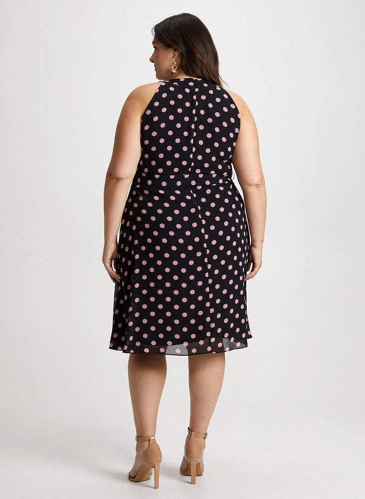 Polka Dot Print Dress