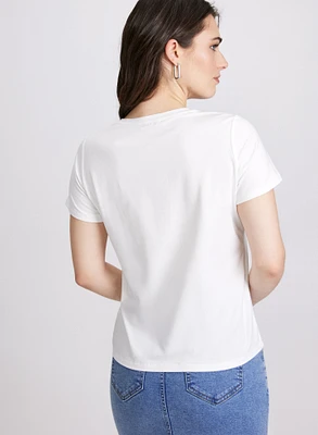 Pearl Detail T-Shirt