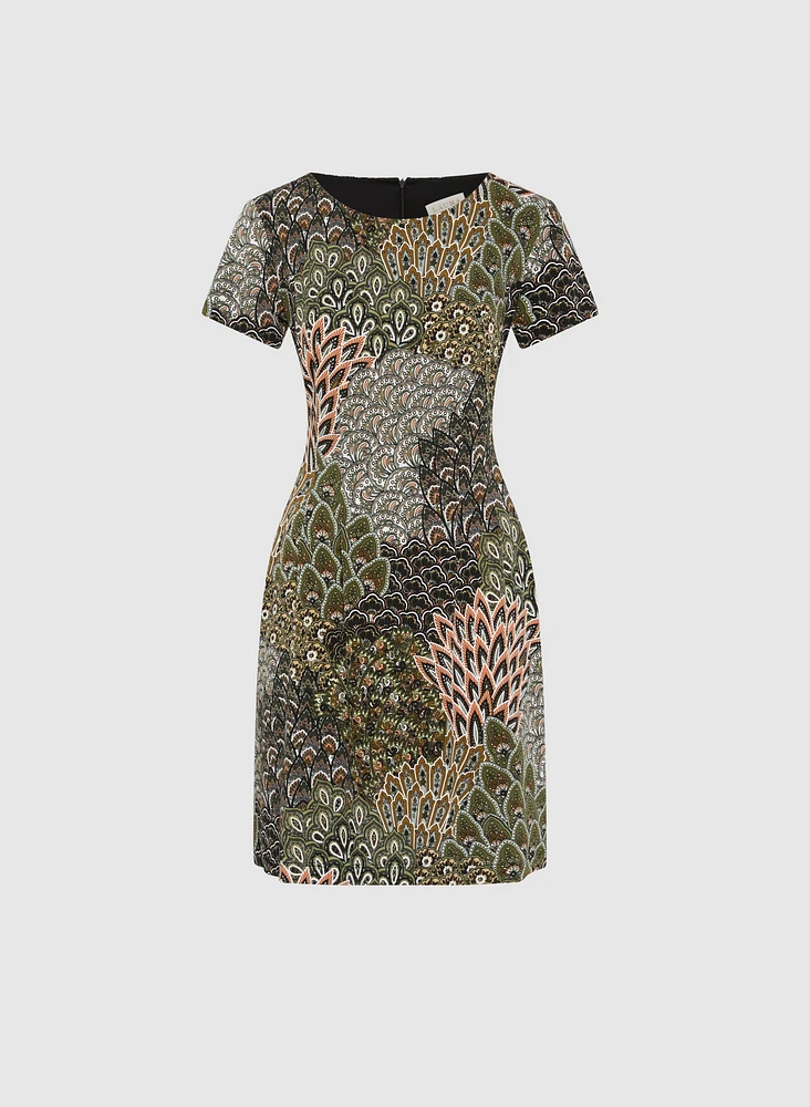 Robe à motif paon