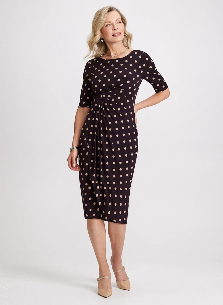 Polka Dot Print Dress