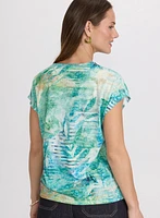 Embellished Shadow Print T-Shirt