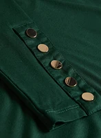 Haut à col roulé et poignets boutonnés