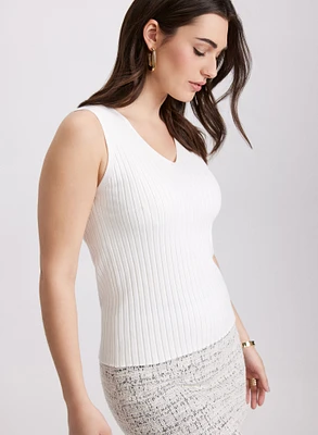 Camisole en tricot côtel