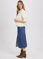 Jupe midi en denim