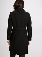 Stretch Wool-Blend Coat