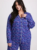 Ensemble pyjama à motif texte