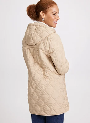 Bernardo - Hooded Quilted Coat