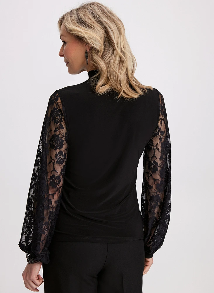 Lace Sleeve Top