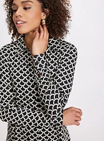 Geometric Print Blouse