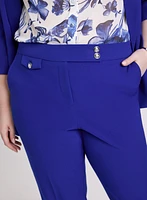 Pantalon Emma étroit à taille élastique arrière