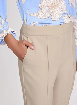 Emma Seamed Slim-Leg Pants