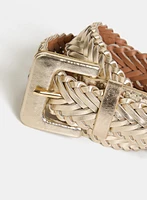 Metallic Braided Belt