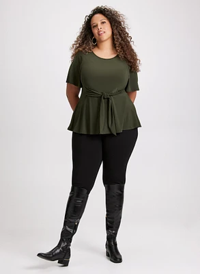 Elbow Sleeve Peplum Top & Chloe Fit Leggings