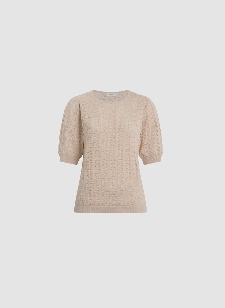 Pull ras-du-cou en tricot
