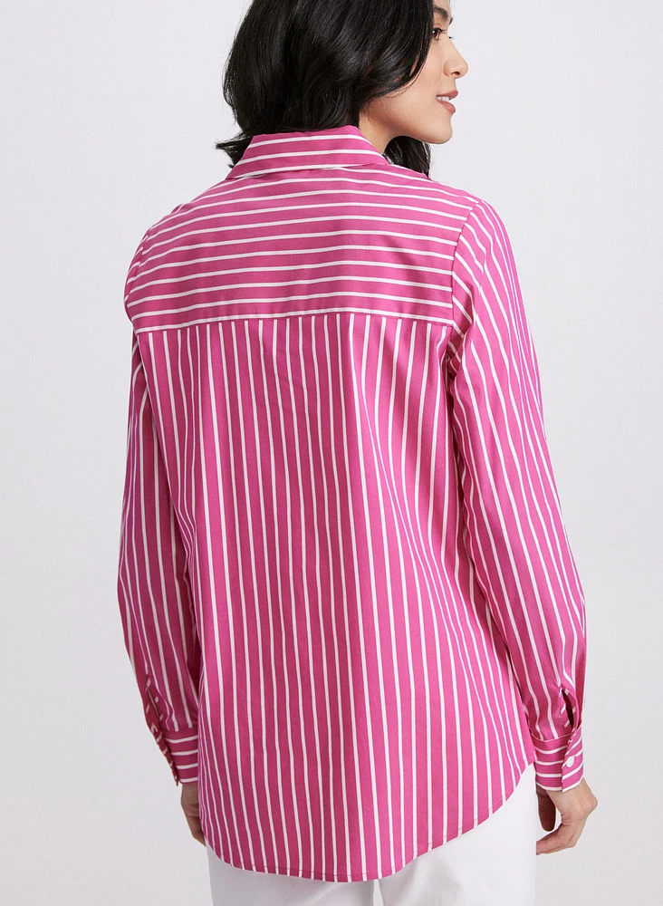 Stripe Print Blouse