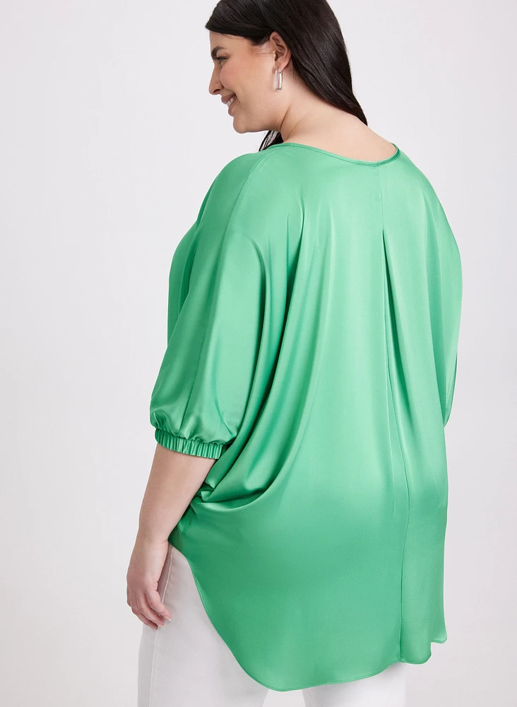 Joseph Ribkoff - Asymmetric Satin Blouse