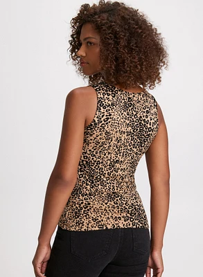 Camisole à motif léopard