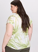 T-shirt à motif tropical