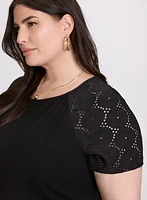 Short Raglan Sleeve Top