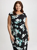Ruched Waist Floral Dress