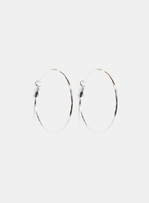 Faceted Hoop Earrings