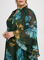 Robe en chiffon florale