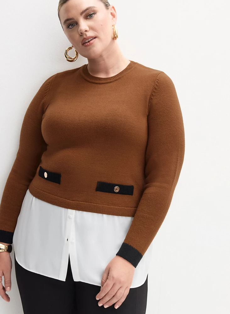 Melanie Lyne - Contrast Trim Sweater