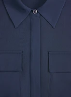 Blouse boutonnée en jersey