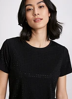 Rhinestone Detail T-Shirt