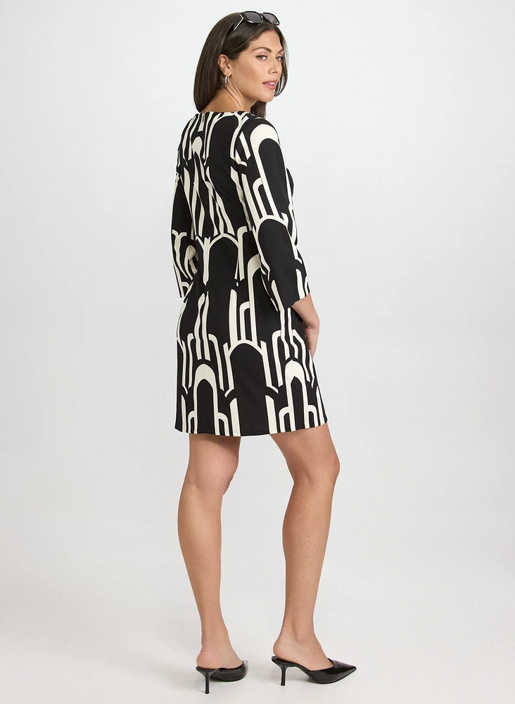 Robe à motif géométrique