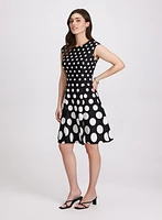 Gradient Polka Dot Dress