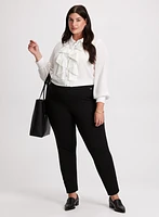 Button-Down Blouse & Pull-On Leggings