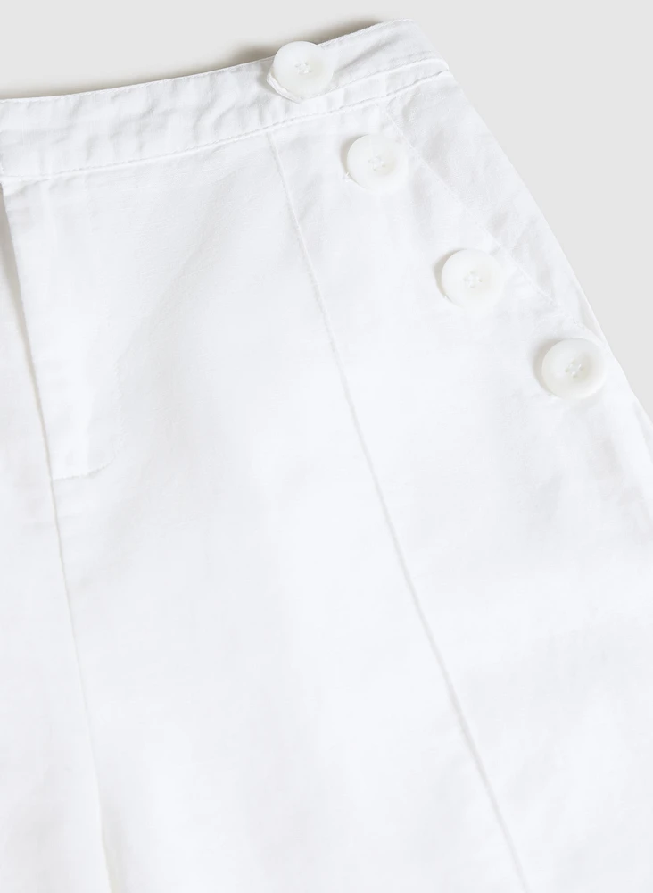 Short bermuda à boutons
