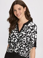 Geometric Print Top